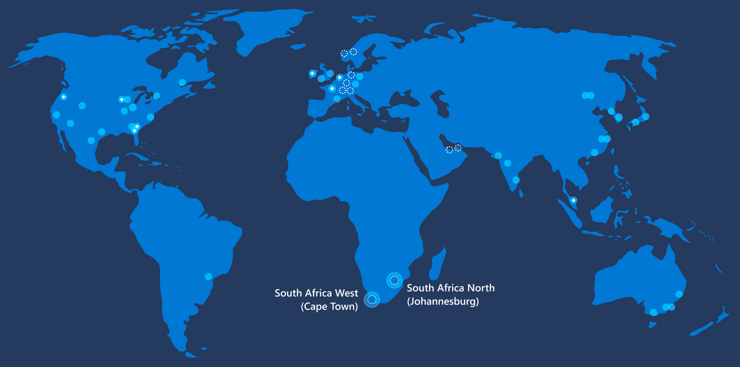 Microsoft открывает первые ЦОД с общей доступностью Azure в Африке