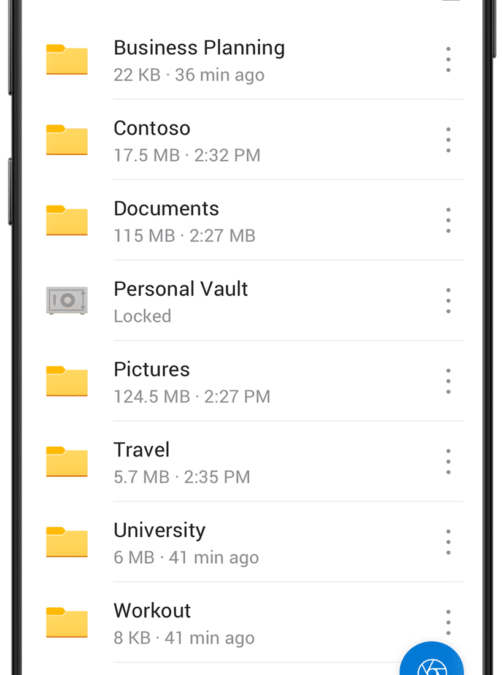 Дополнительная безопасность с OneDrive Personal Vault