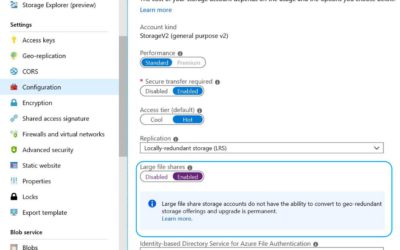 В скором времени общедоступными станут более крупные и мощные файловые ресурсы для Azure Files