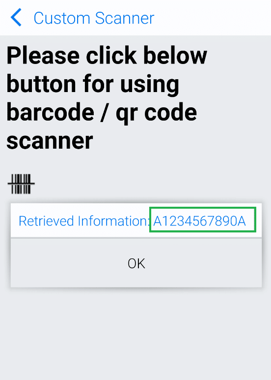 Использование управления сканером штрих-кода или QR-кода на настраиваемой HTML-странице в мобильном приложении Resco