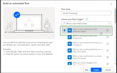 Процесс утверждения счетов с использованием Microsoft Teams и модели ИИ – Часть 1